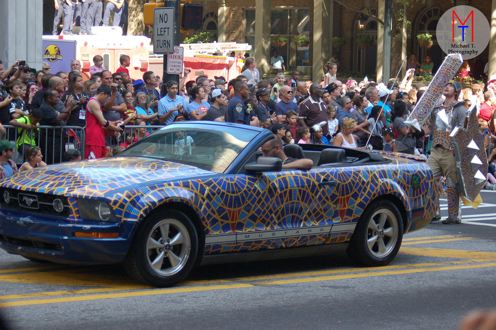 Mustang in carpet camouflage